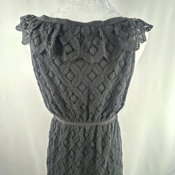 Max Studio Romantic Lace Black Midi Dress – Medium - Picture 5 of 8